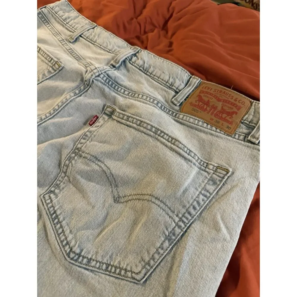 Levi’s 505 Regular Fit Jeans Men’s 38x30 Light Wash
